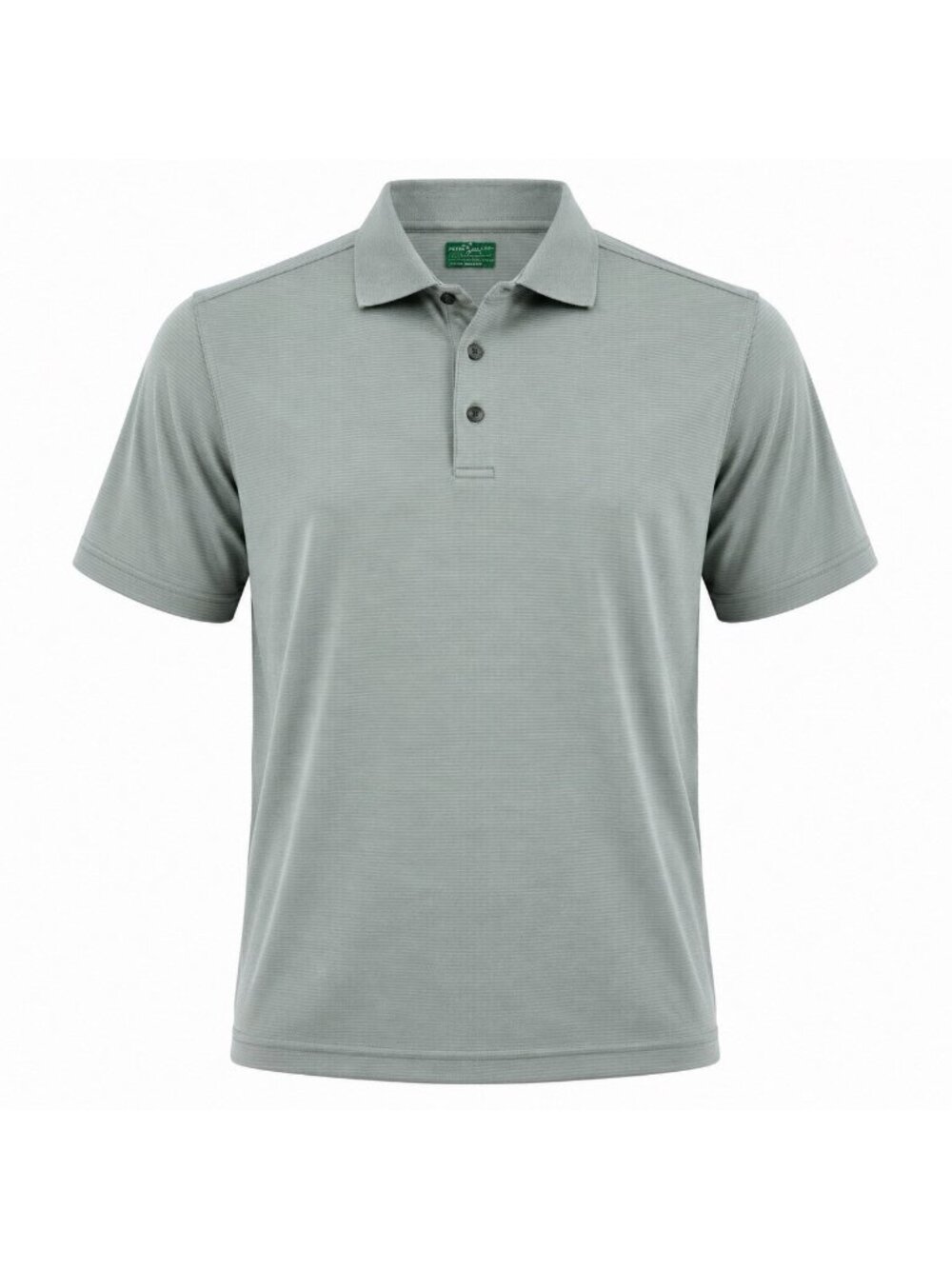 Ben Hogan Men's Small Gray Striped Performance Golf Polo Shirt Stretch